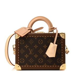 Louis Vuitton Petite Valise Trunk Bag Monogram LV box Purse Crossbody/Tote